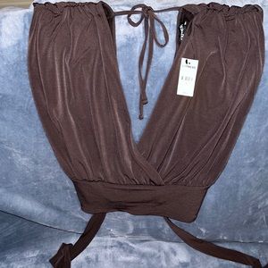 Express brown tank top